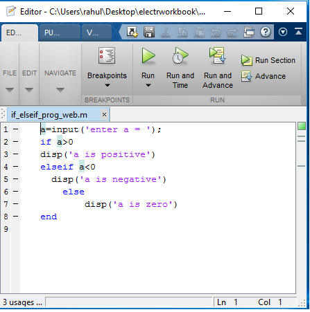 matlab if statement