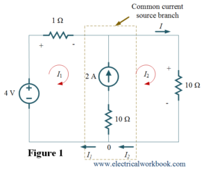 Super Mesh Analysis (theory, steps & examples) - Electricalworkbook