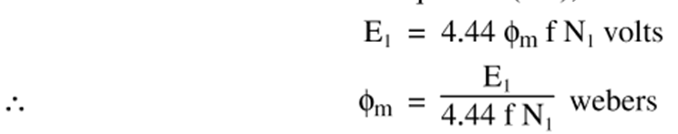 Transformer E.M.F Equation