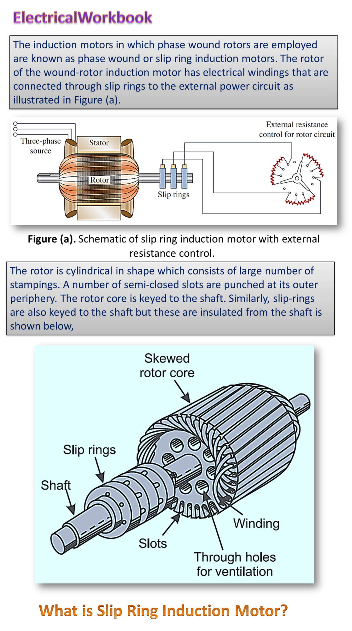 What is Slip Ring Induction Motor Working Principle, Construction, Diagram, & Advantages