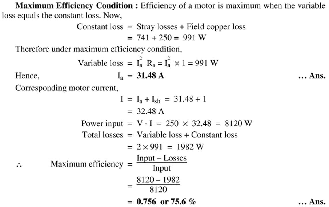 Dc Motor Efficiency Equation Motor Informations