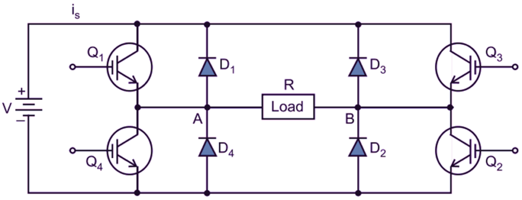 Single Phase Full Bridge Inverter - Circuit Diagram, Working ...