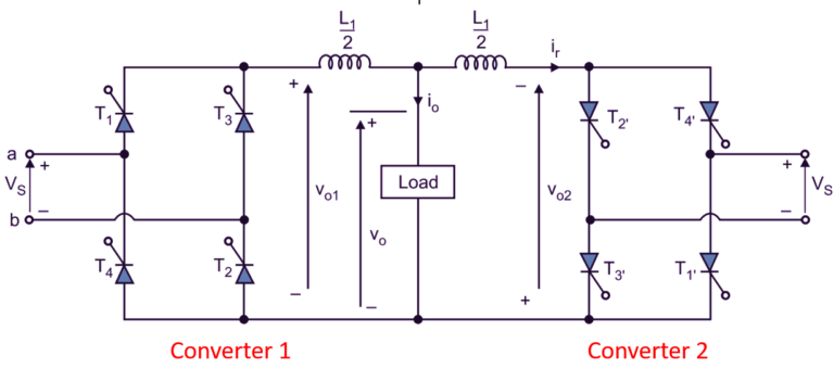 What Is Dual Converter Working Circuit Diagram And Waveforms Electricalworkbook 1993