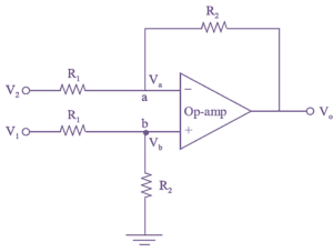 What is Differential Amplifier using Op-Amp? Circuit Diagram