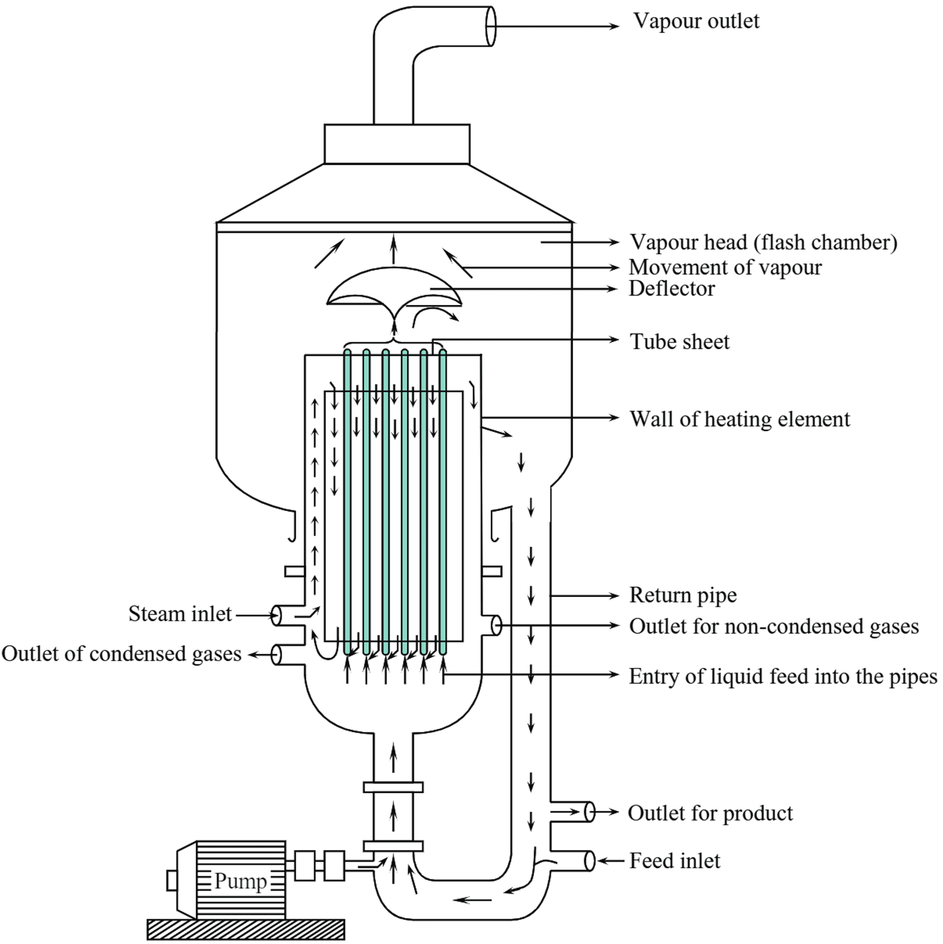 Forced Circulation Evaporator
