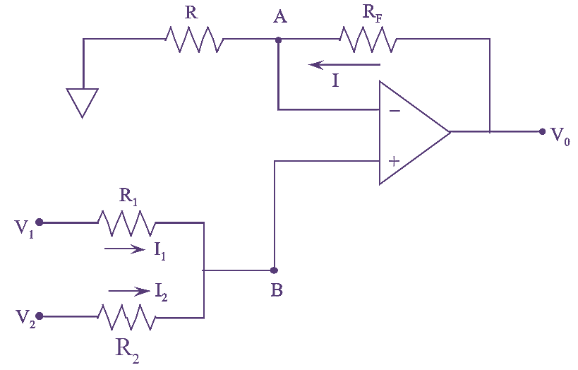 What Is Summing Amplifier Using Op Amp Circuit Diagram Derivation 